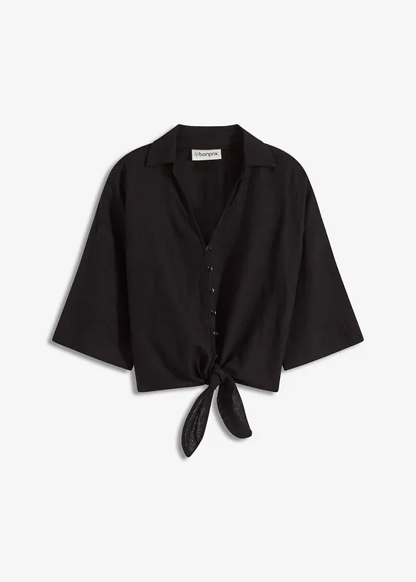 Camicetta in misto lino, bonprix