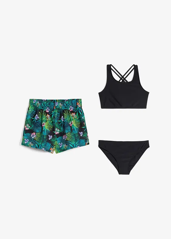 Bikini e slip (set 3 pezzi), bonprix