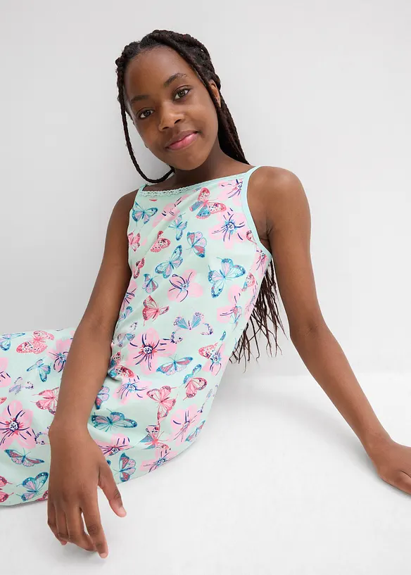 Camicia da notte con cotone biologico morbido (pacco da 2), bonprix