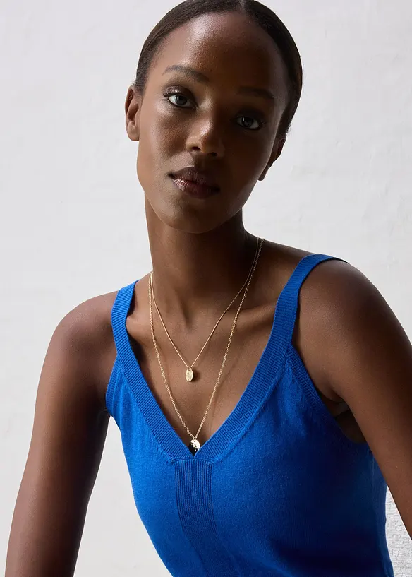 Top in maglia misto seta, bonprix