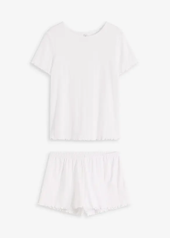 Pigiama estivo in jersey pointoille, bonprix