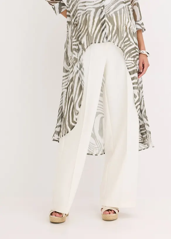 Camicia lunga in chiffon, bonprix
