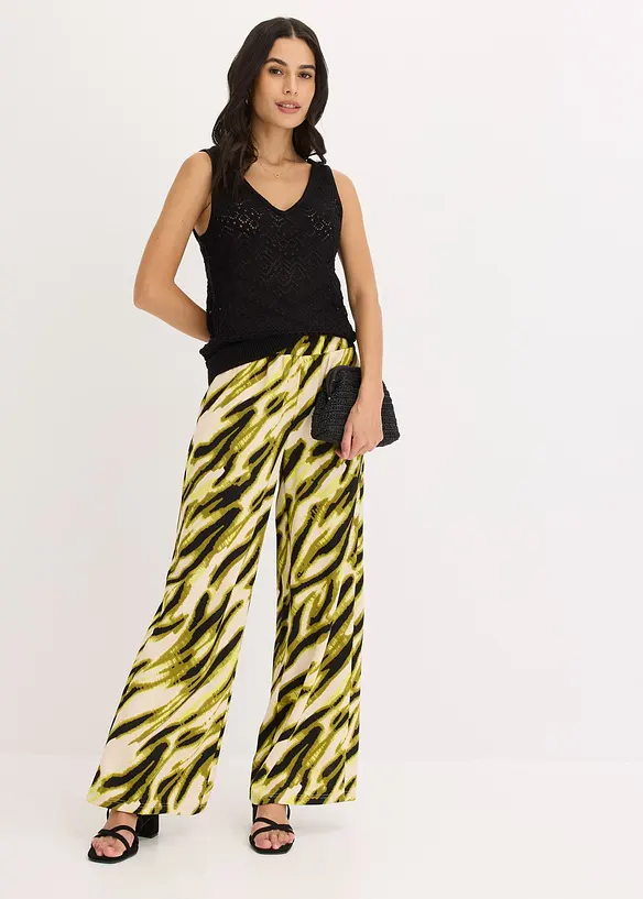 Top in maglia traforato, bonprix