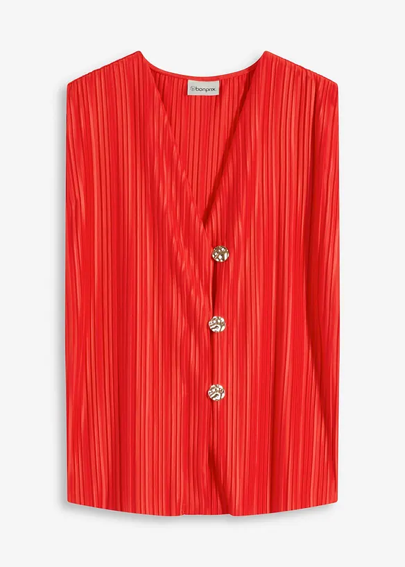Top plissettato, bonprix