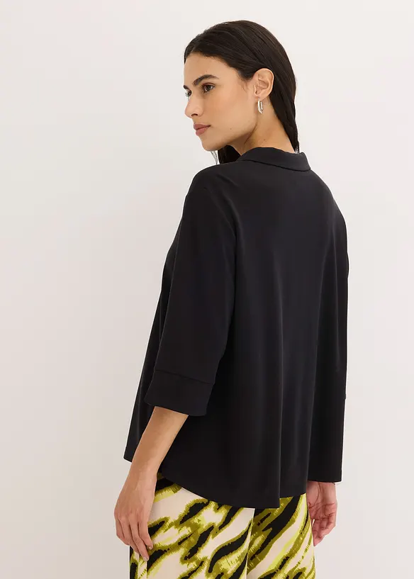 Maglia lunga in piquet di viscosa fluente, bonprix