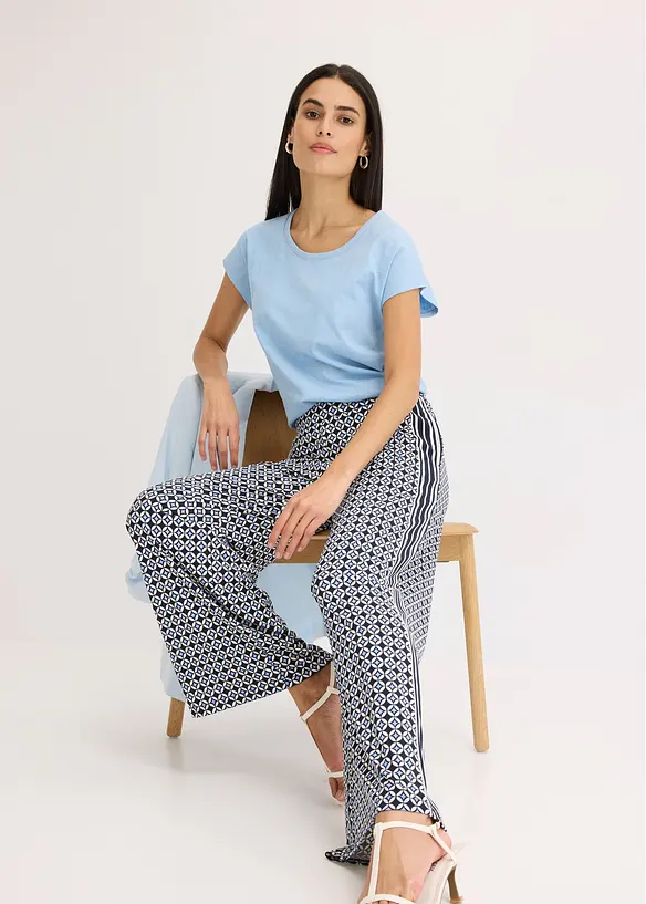 Pantaloni in jersey dallo stile minimalista, bonprix