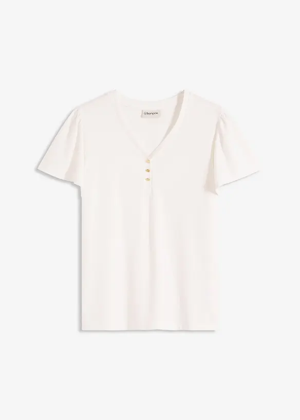 Maglia in viscosa con bottoni, bonprix