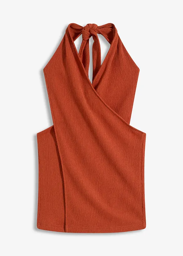 Top con scollo all'americana, bonprix