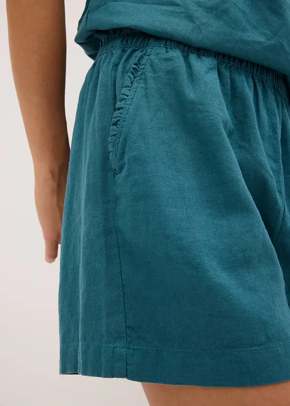 Shorts in misto lino, bonprix