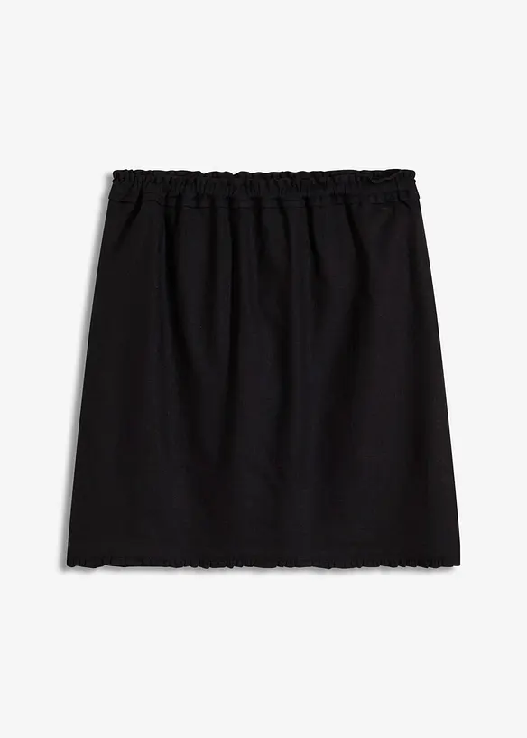 Minigonna in misto lino, bonprix