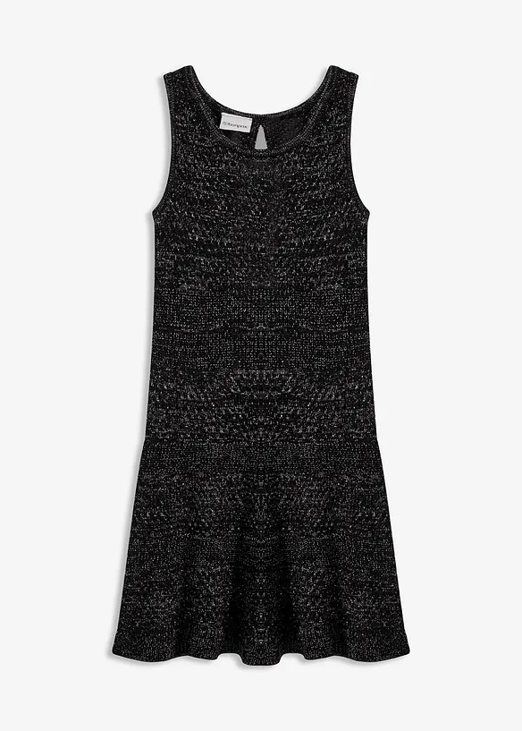 Abito in maglia effetto uncinetto, bonprix