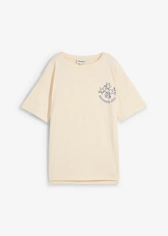 Maglia taglio boxy in puro cotone, bonprix