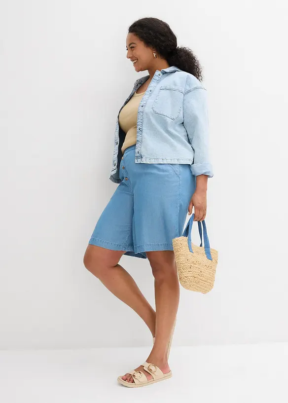 Shorts in lyocell con inserti elastici in vita, bonprix