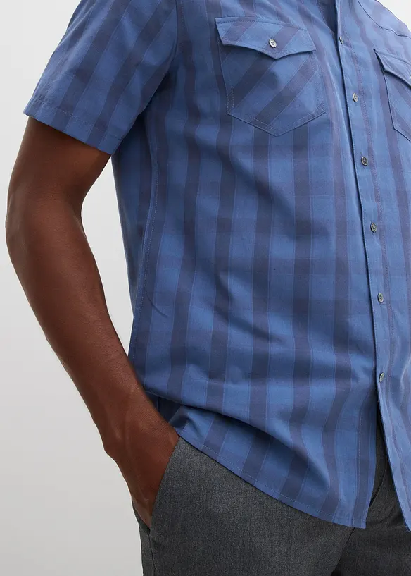Camicia a maniche corte in puro cotone, bonprix