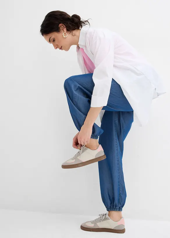 Pantaloni in lyocell con comodo elastico in vita, bonprix