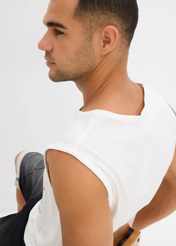 Canotta con effetto lavato (pacco da 2), bonprix