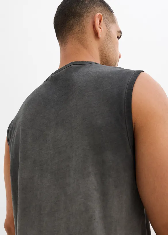 Canotta con effetto lavato (pacco da 2), bonprix