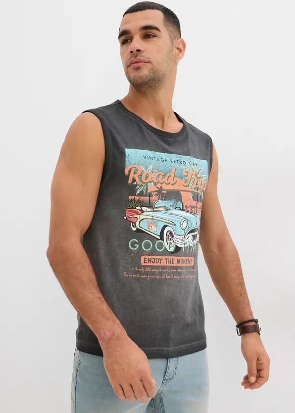 Canotta con effetto lavato (pacco da 2), bonprix