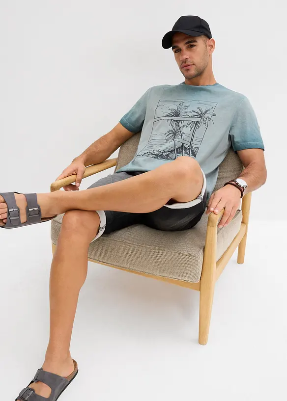 T-shirt in puro cotone biologico effetto lavato, bonprix