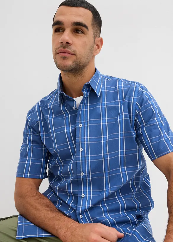 Camicia a maniche corte in puro cotone, bonprix