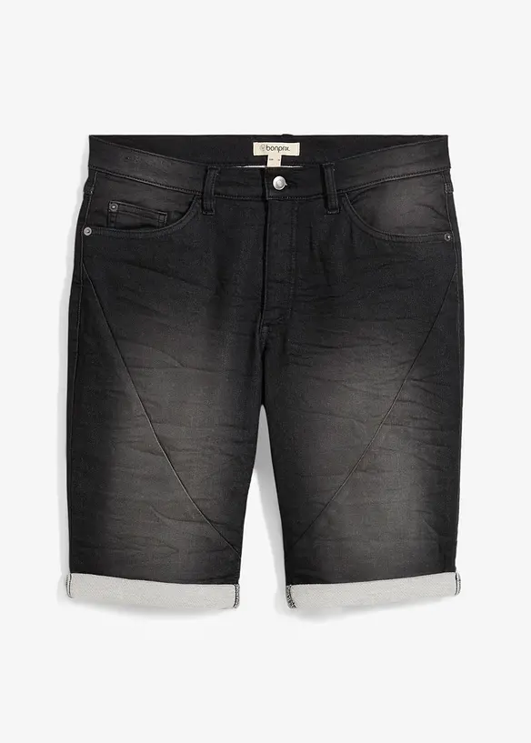 Bermuda in jeans di felpa, relaxed fit, bonprix