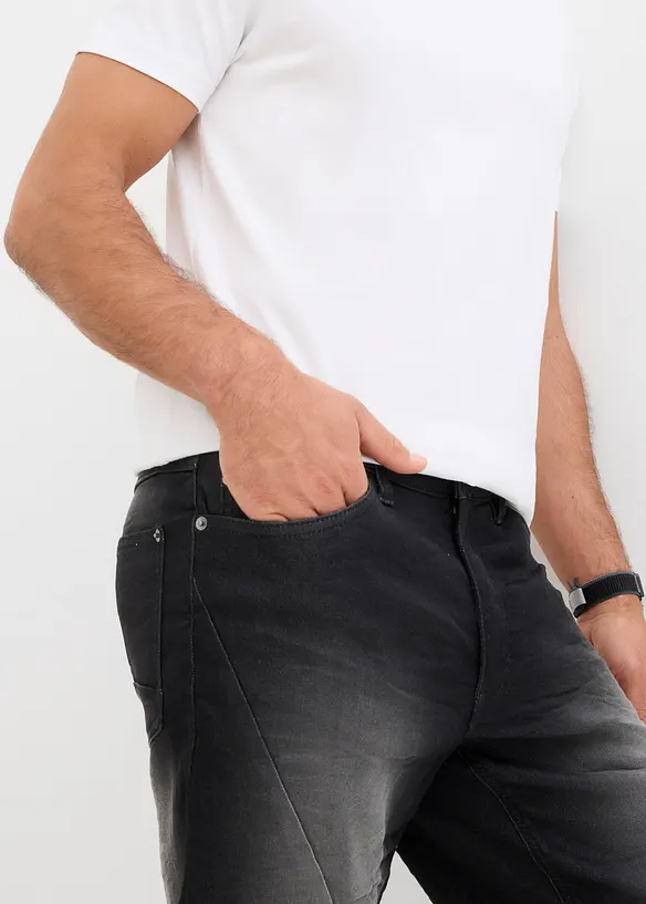 Bermuda in jeans di felpa, relaxed fit, bonprix