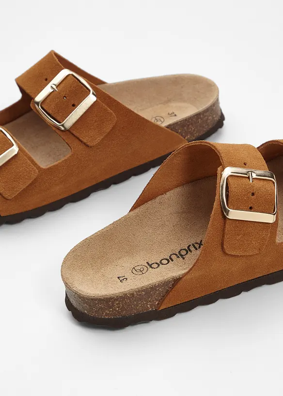Ciabattine in pelle, bonprix