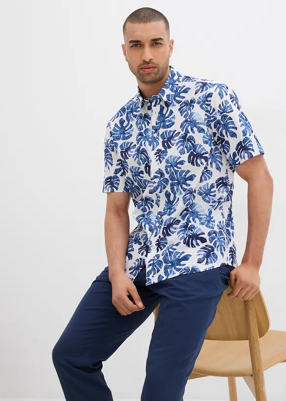 Camicia a maniche corte in puro cotone, bonprix