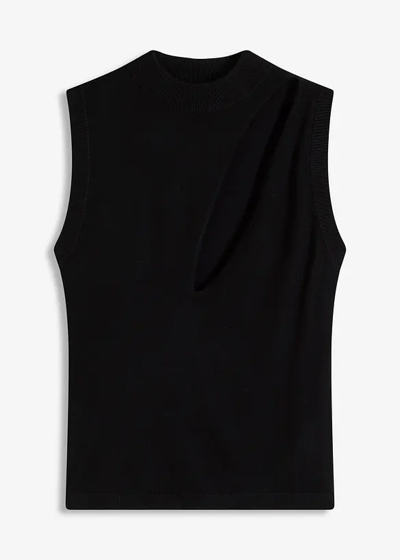 Top in maglia con cut-out, bonprix