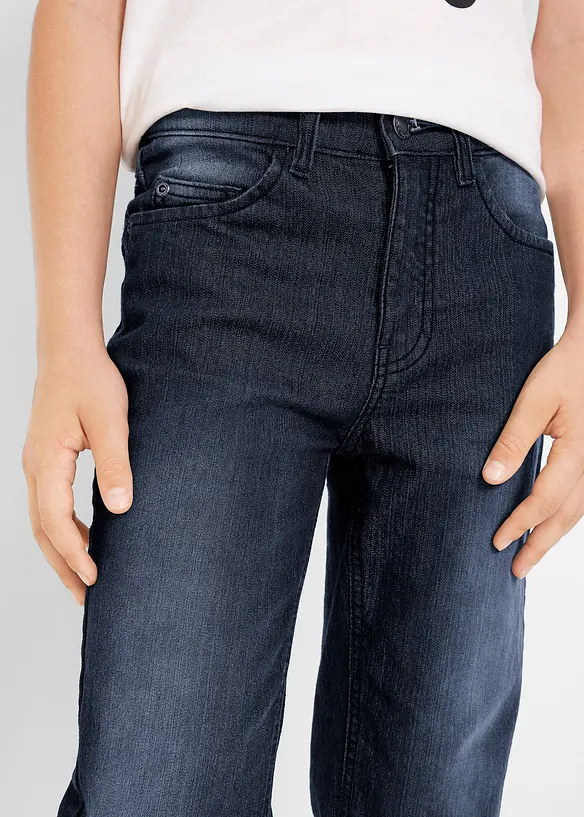 Jeans elasticizzati con vita regolabile slim fit, straight, bonprix