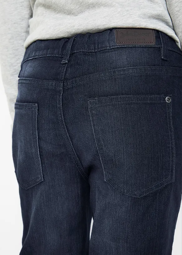Jeans elasticizzati con vita regolabile slim fit, straight, bonprix