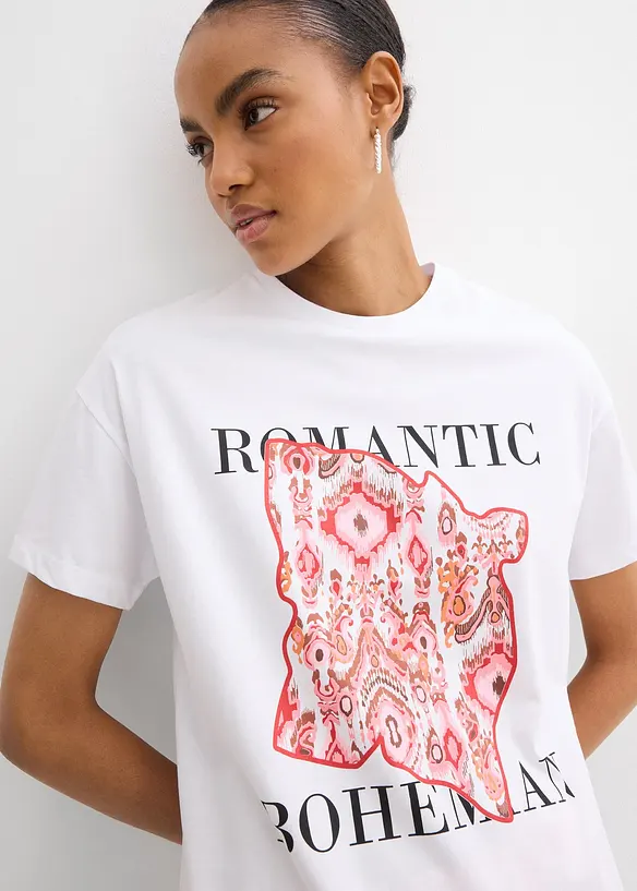 T-shirt in puro cotone, bonprix