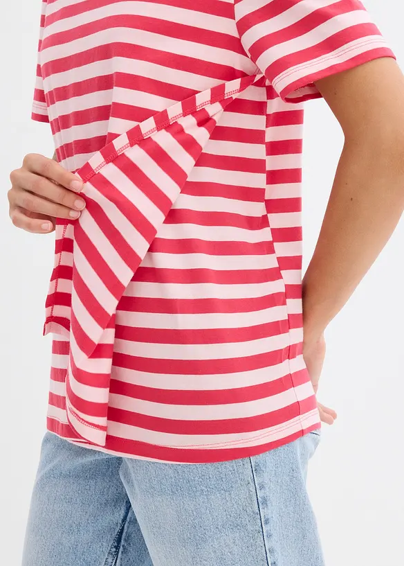 Maglia prémaman / da allattamento 2 in 1 in cotone biologico (pacco da 2), bonprix
