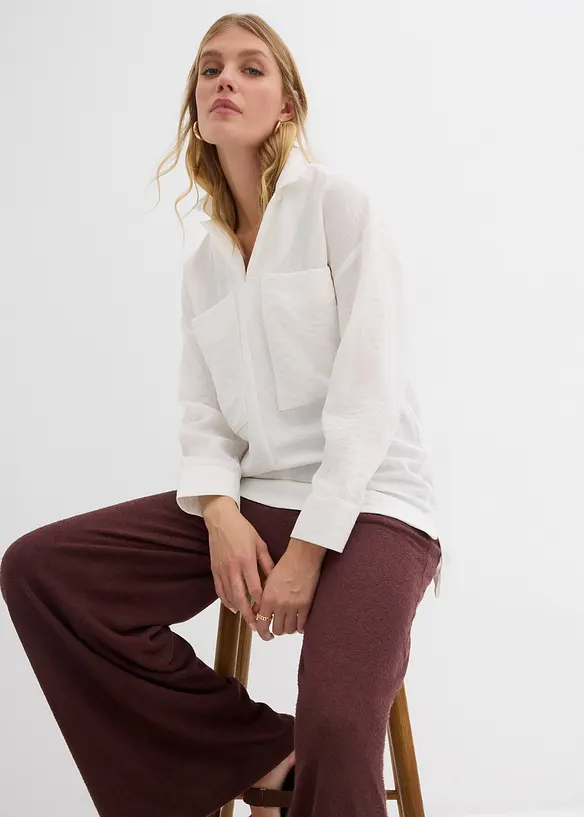 Camicia in misto viscosa fluente, bonprix