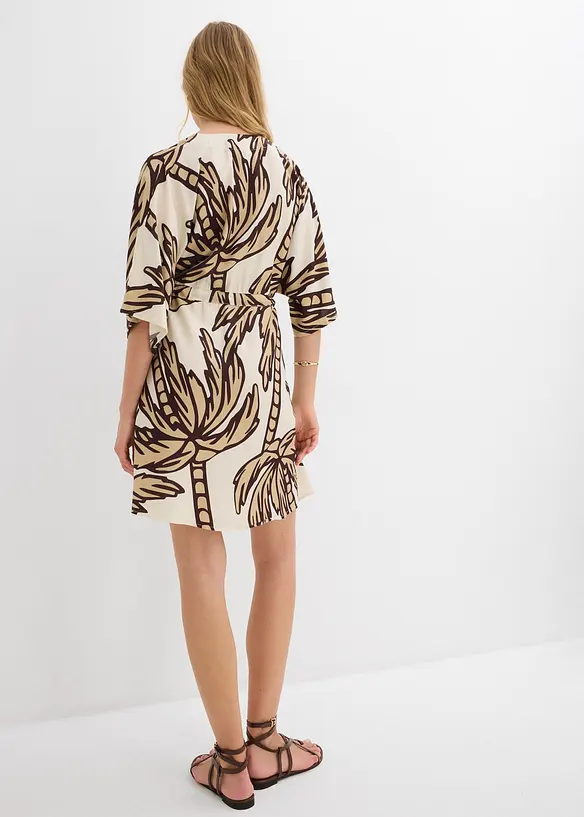 Miniabito con maniche a kimono in viscosa fluente, bonprix