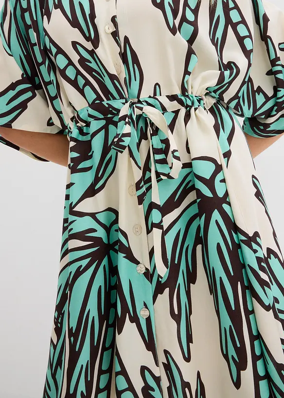 Miniabito con maniche a kimono in viscosa fluente, bonprix