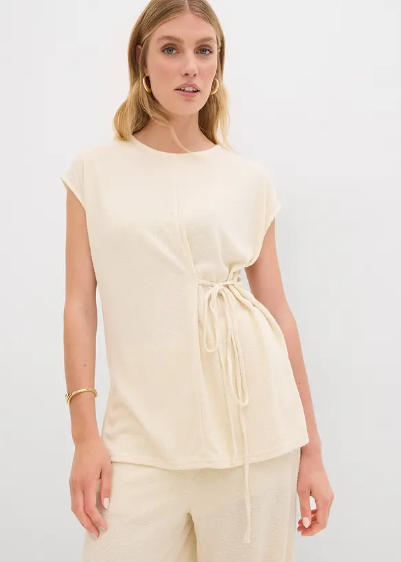 Maglia lunga con laccetti da annodare, bonprix