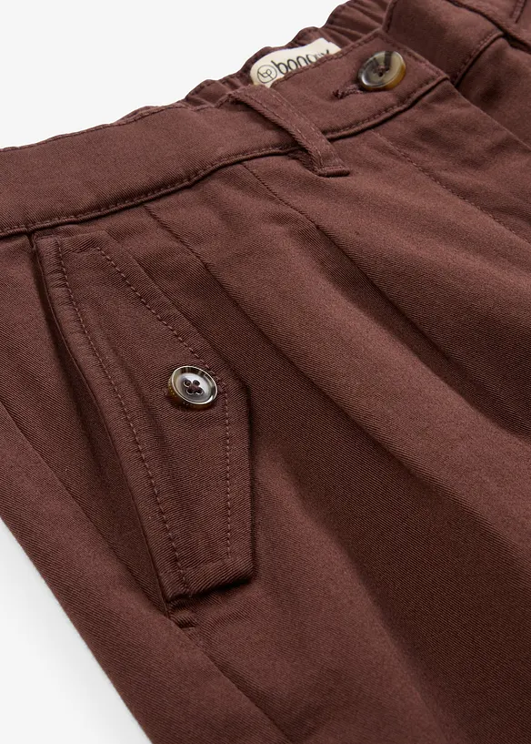 Shorts in twill a vita alta, bonprix