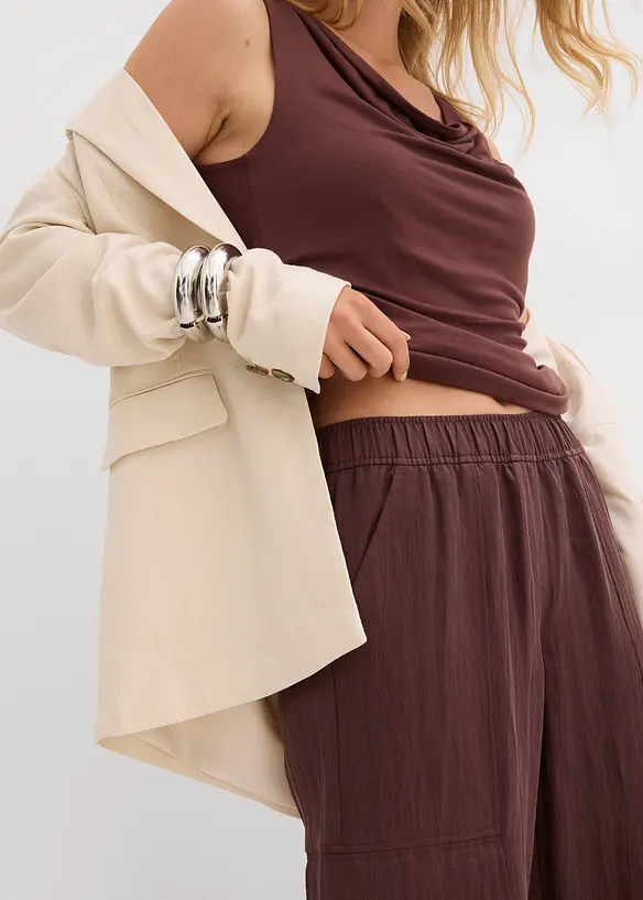 Pantaloni cargo in misto lyocell fluente, bonprix