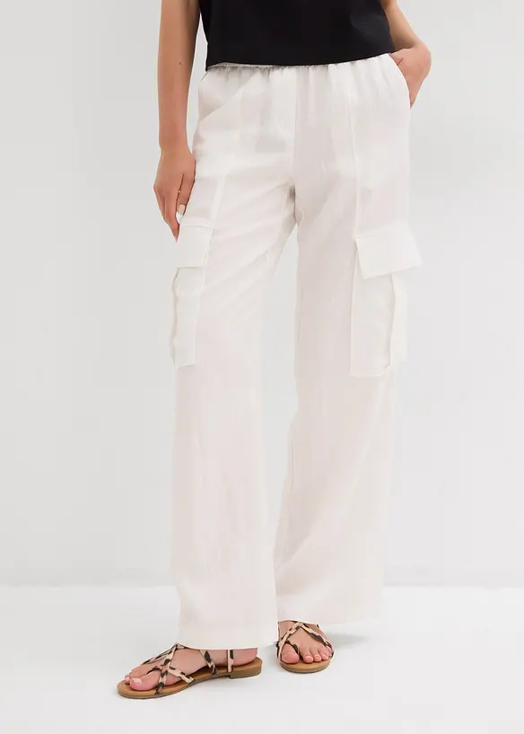 Pantaloni cargo in misto lyocell fluente, bonprix