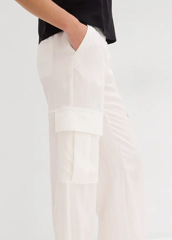 Pantaloni cargo in misto lyocell fluente, bonprix