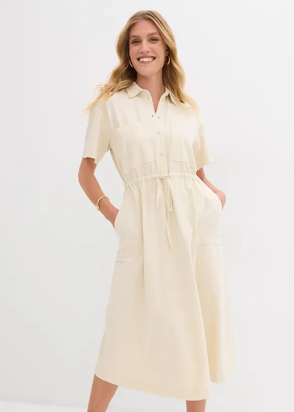 Abito in jersey di cotone elasticizzato, bonprix