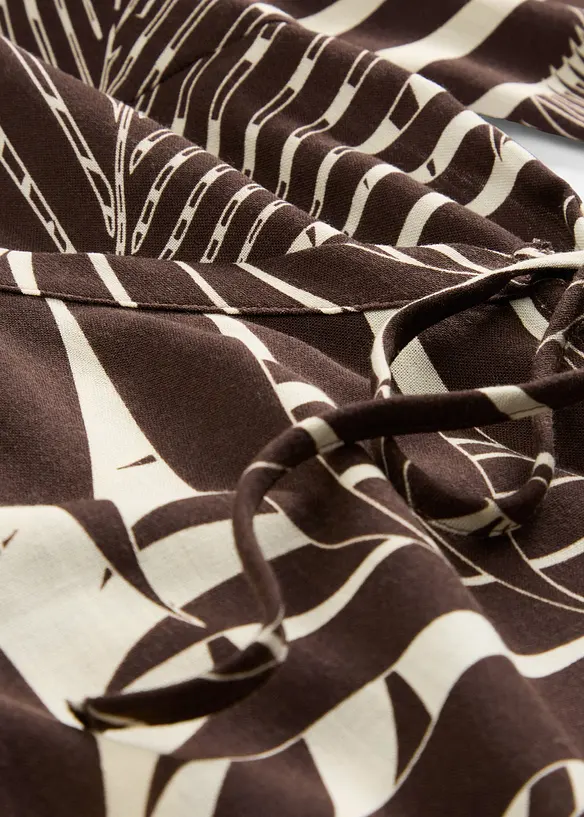 Blusa con maniche a kimono in simil lino, bonprix