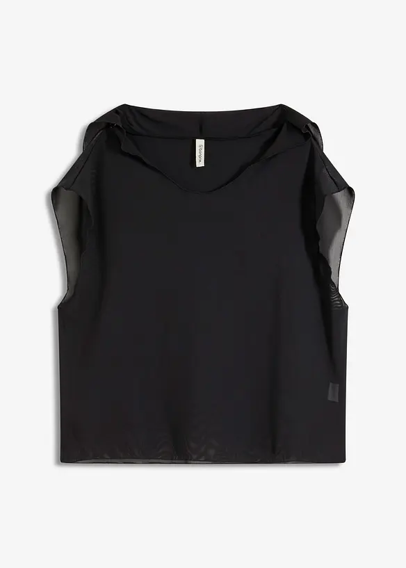 Maglia copricostume trasparente con cappuccio, bonprix