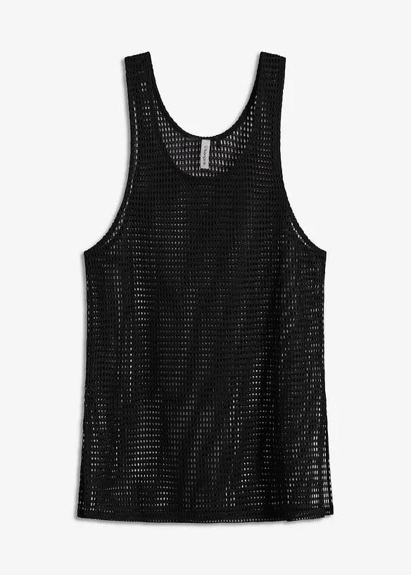Top lungo trasparente copricostume, bonprix