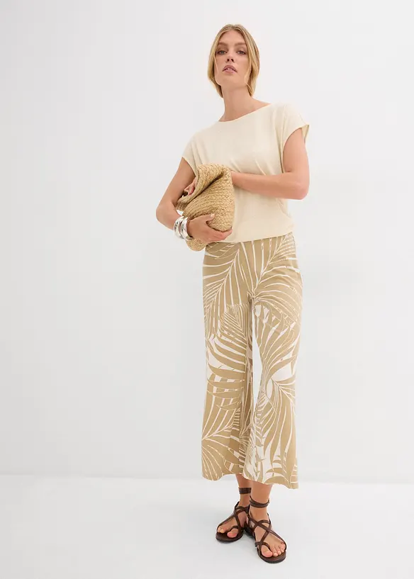 Pantaloni culotte in misto viscosa morbido, bonprix