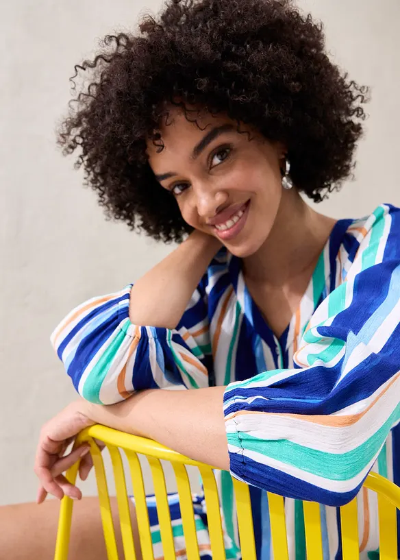 Blusa in viscosa strutturata, bonprix