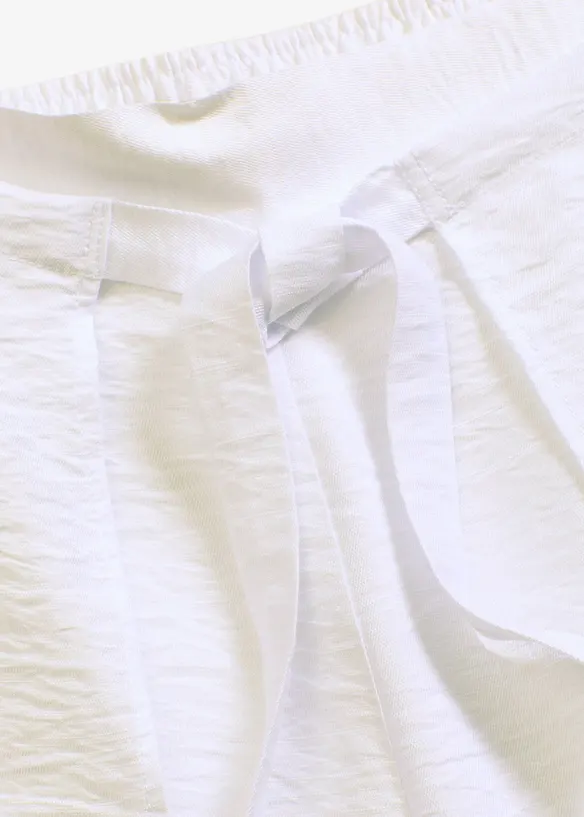 Pantaloni a palazzo in misto viscosa fluente, bonprix