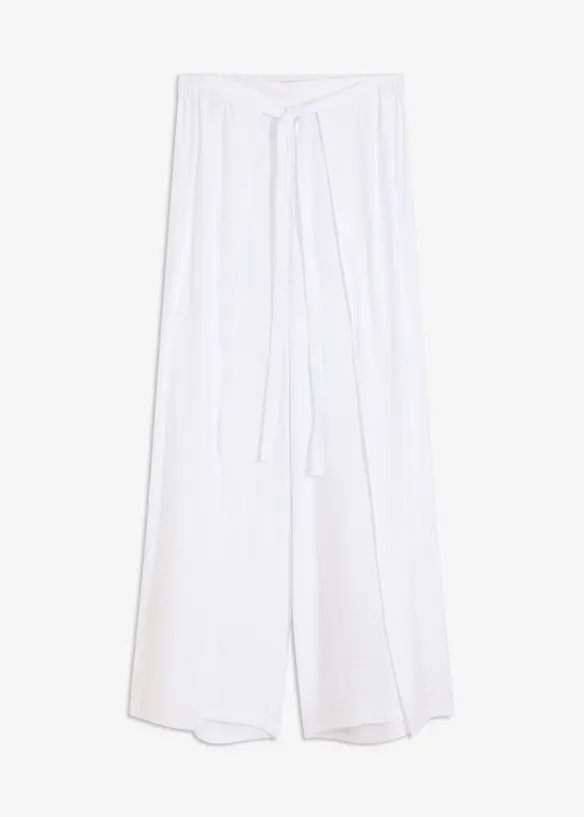 Pantaloni a palazzo in misto viscosa fluente, bonprix