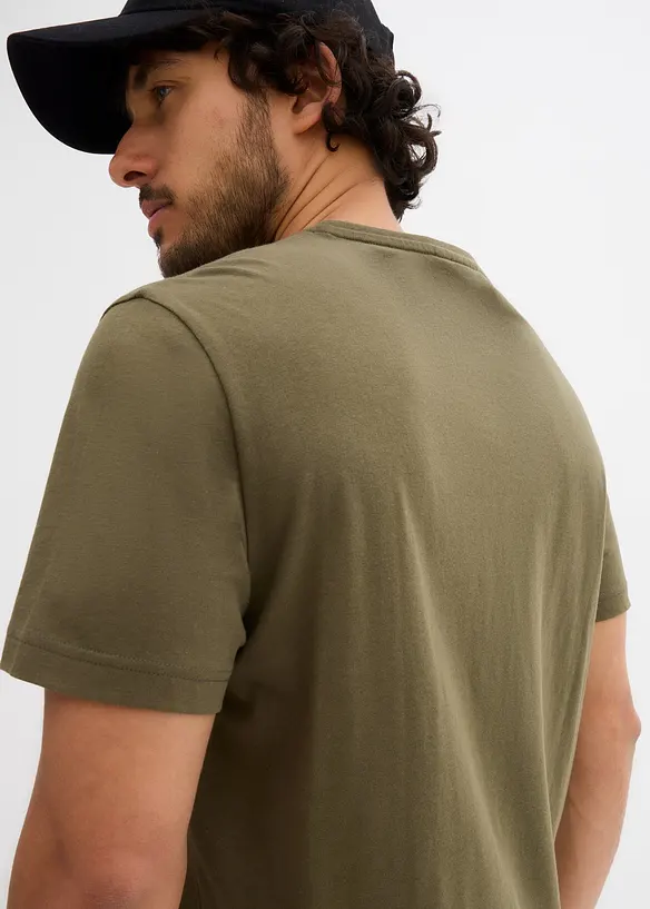 T-shirt con scollo a V (pacco da 3), bonprix